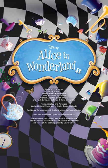 Disney's Alice in Wonderland JR. Theatre Poster