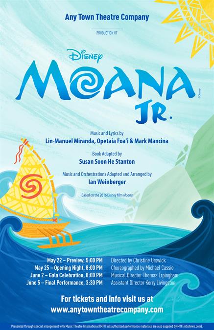 Customize Your Moana JR. Poster Design