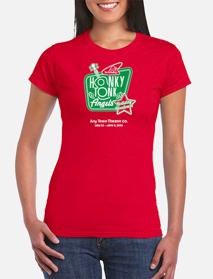 Women's Honky Tonk Angels Holiday Hoedown T-Shirt