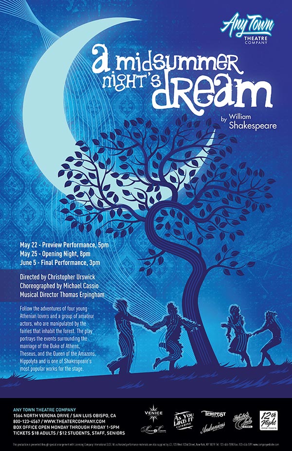 A Midsummer Nights Dream Poster Design Subplot Studio