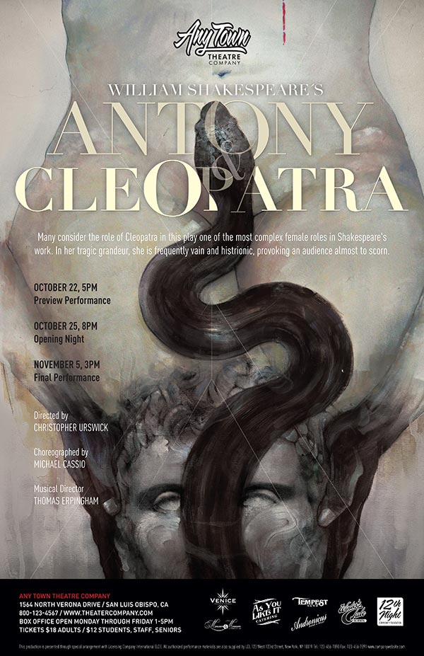 Antony And Cleopatra Poster Design and Logo Pack