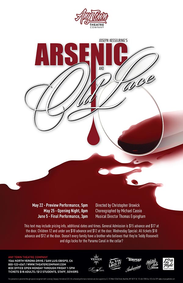 Arsenic And Old Lace Poster Design and Logo Pack