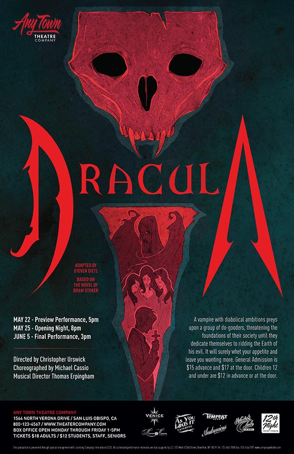 Dracula Poster Design and Logo Pack