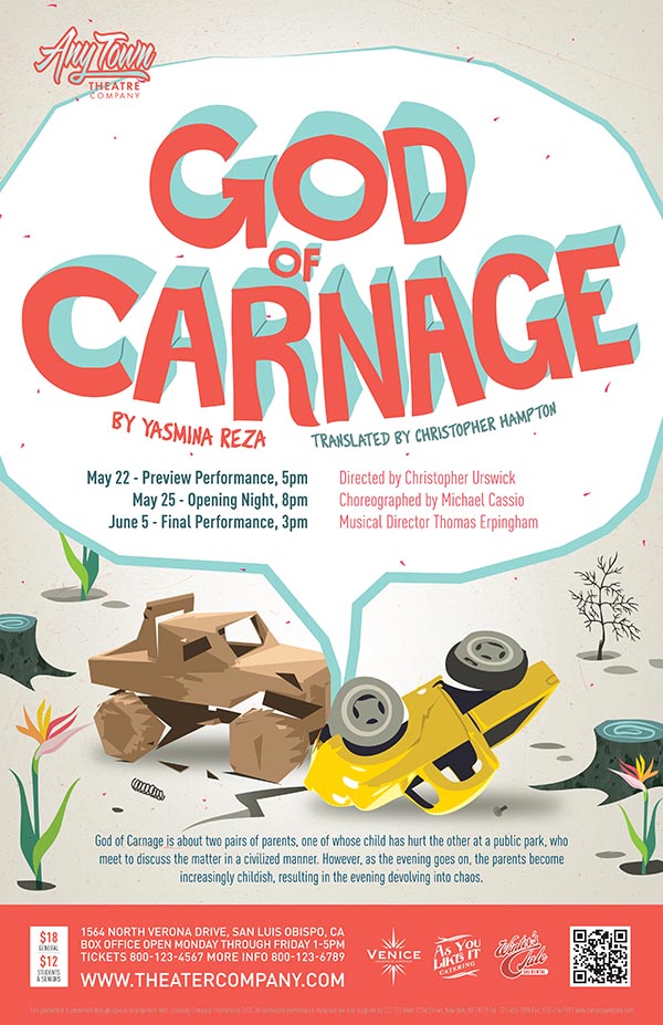 God Of Carnage Poster Design and Logo Pack