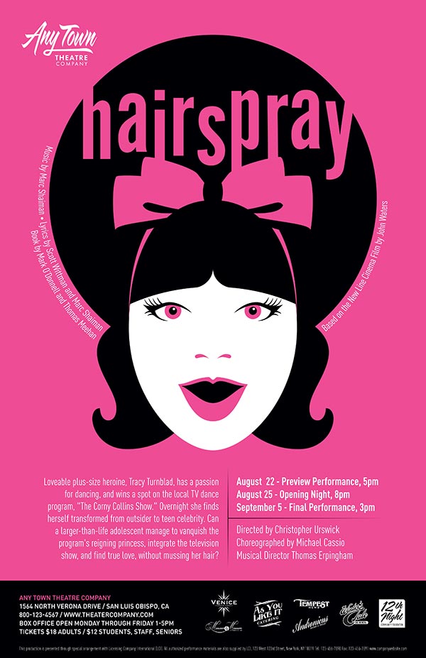 Hairspray Poster Design and Logo Pack