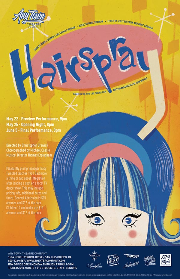 Hairspray Poster Design and Logo Pack