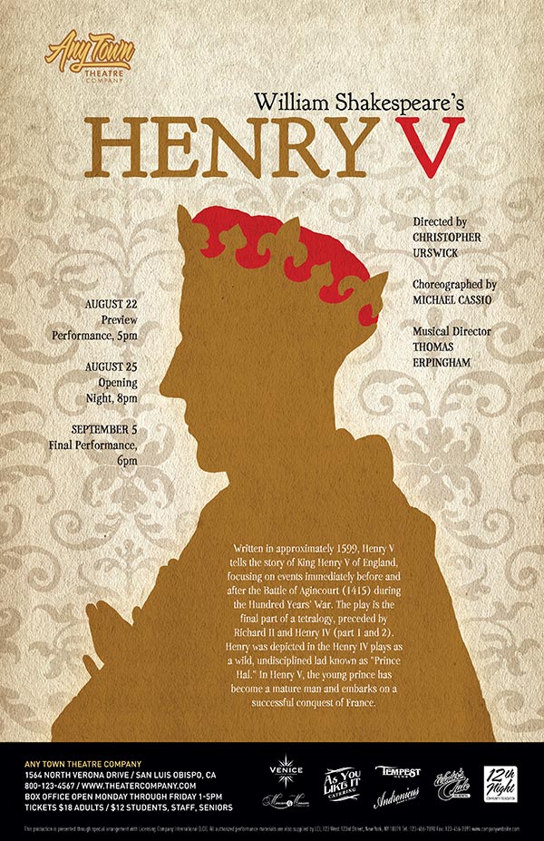 Henry V Poster Design and Logo Pack