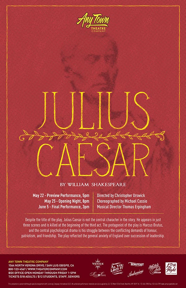 Julius Caesar Poster Design and Logo Pack