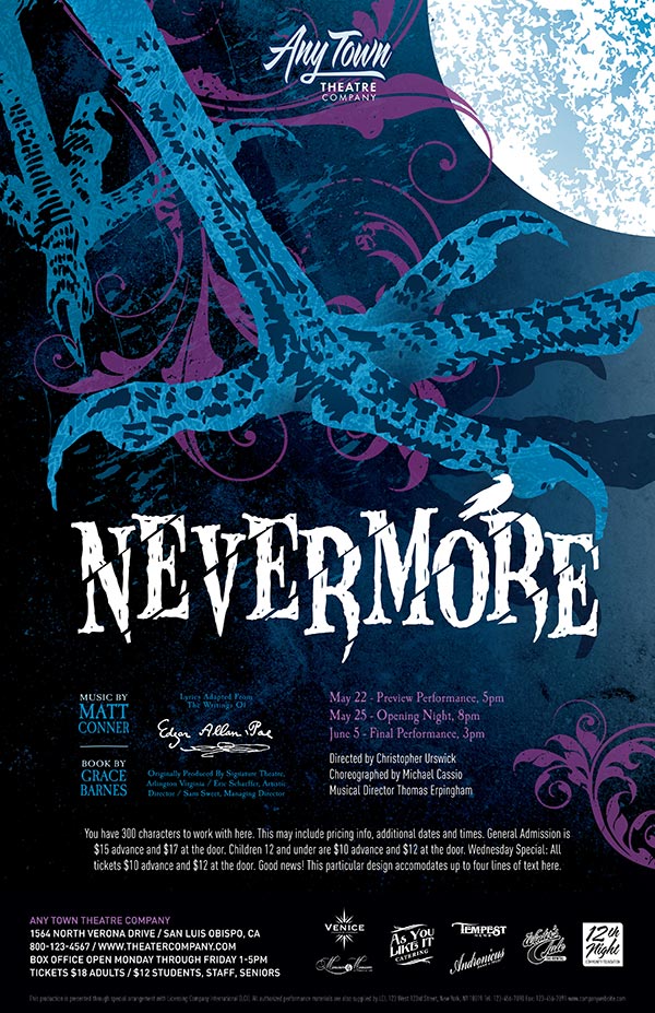 Nevermore Poster Design and Logo Pack