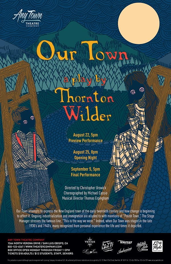 Our Town Poster Design and Logo Pack