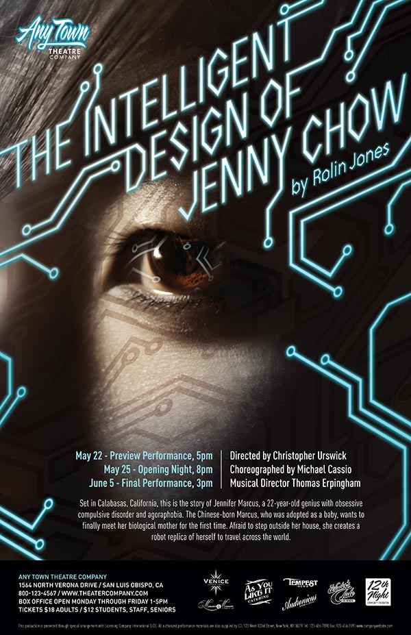 The Intelligent Design Of Jenny Chow Poster Design and Logo Pack