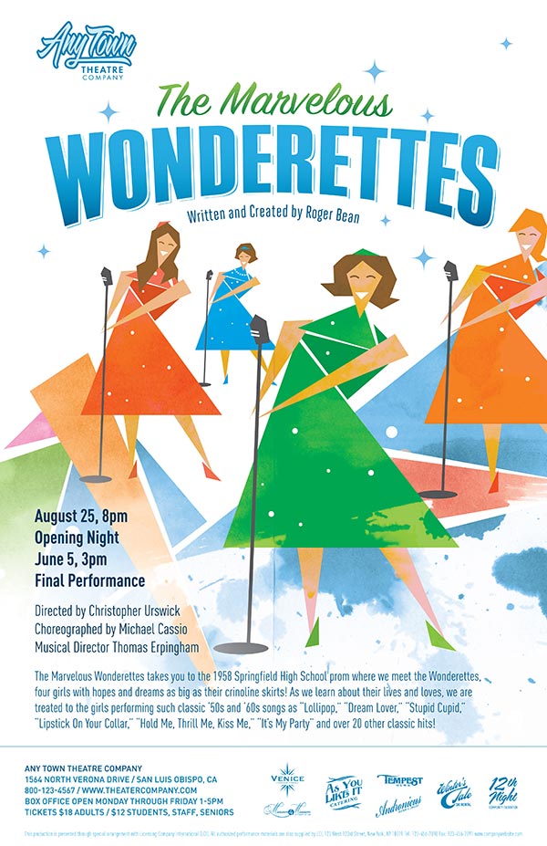 The Marvelous Wonderettes Poster Design and Logo Pack