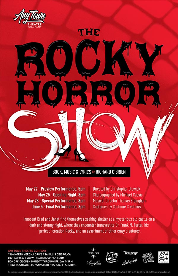 The Rocky Horror Show Poster Design and Logo Pack