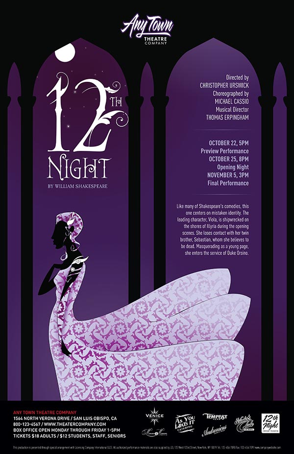 Twelfth Night Poster Design and Logo Pack